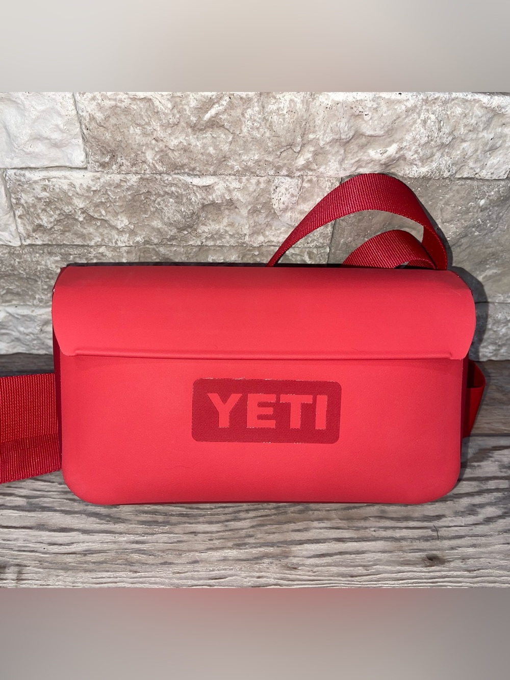 Yeti Red Sling Cooler Bag with Embossed Logo
